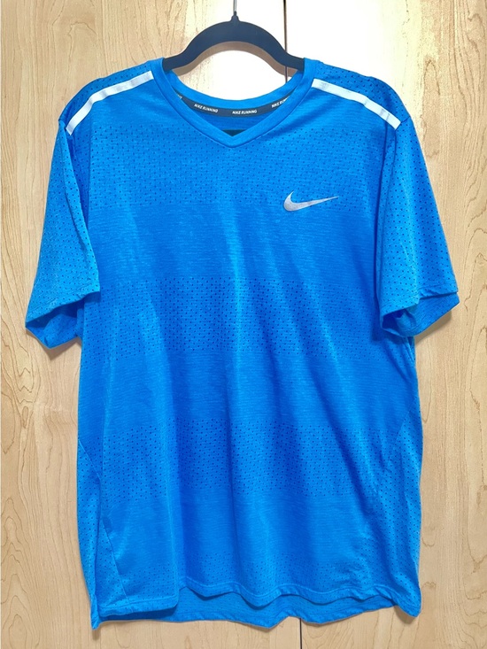 Nike Tops - Nike Dri-Fit Women’s Blue Performance V-Neck Tee with White Reflective Accents